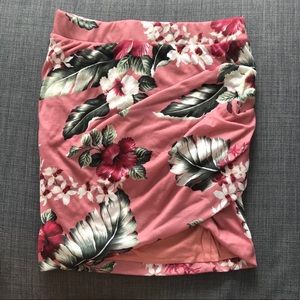 Zara Hawaiian Wrap Mini Skirt